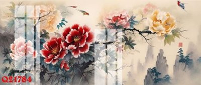 File tranh PSD File gốc in tranh tổng hợp Q21784 chất lượng cao