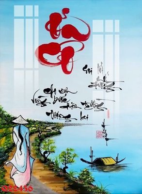 File in trần File gốc in tranh tổng hợp Q22436 (bản gốc 3D) sống động