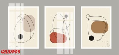 File tranh File gốc in tranh tổng hợp Q22995 (gốc) phong cách tối giản