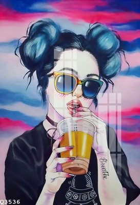 Download file gốc File gốc in tranh tổng hợp Q3536 (in lụa) tranh 3D