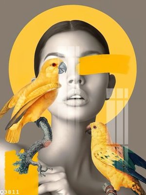 File in trần File gốc in tranh tổng hợp Q3811 (bản gốc) phong cảnh