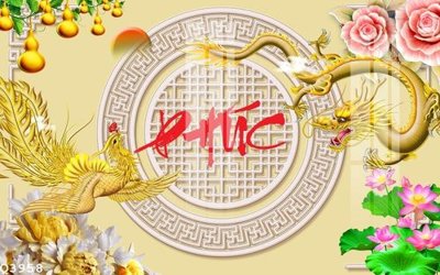 Download file gốc File gốc in tranh tổng hợp Q3958 (in lụa) tranh 3D