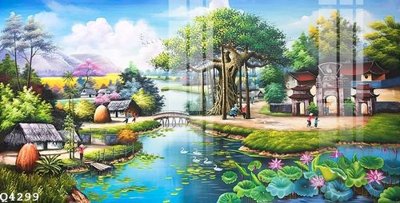 File gốc File gốc in tranh tổng hợp Q4299 (in ấn) màu sắc trung thực