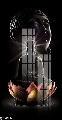 File gốc File gốc in tranh tổng hợp Q5454 (in lụa) họa tiết 3D