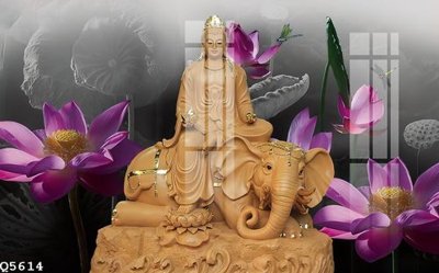 File in trần File gốc in tranh tổng hợp Q5614 (bản gốc 3D) sống động