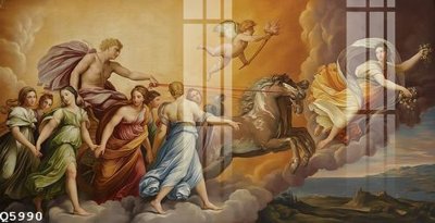 File gốc File gốc in tranh tổng hợp Q5990 (in lụa) họa tiết 3D