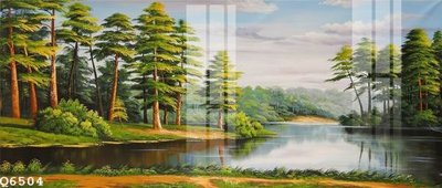 File in mica File gốc in tranh tổng hợp Q6504 (bản gốc) làm vách ngăn