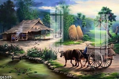 File tranh File gốc in tranh tổng hợp Q6505 (gốc) phong cách tối giản