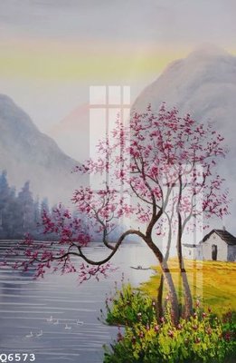 File in mica File gốc in tranh tổng hợp Q6573 (bản gốc) làm vách ngăn