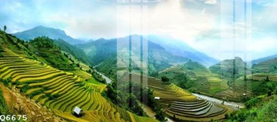 File gốc File gốc in tranh tổng hợp Q6675 (in 3D) cho trang trí