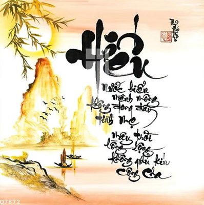 File in ấn File gốc in tranh tổng hợp Q7872 (bản gốc) chất lượng cao