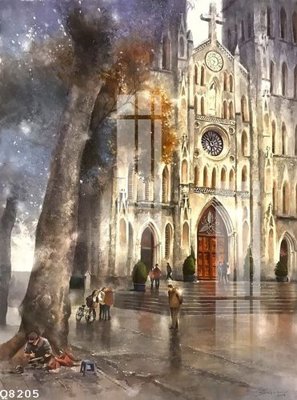 File gốc File gốc in tranh tổng hợp Q8205 (in 3D) cho trang trí