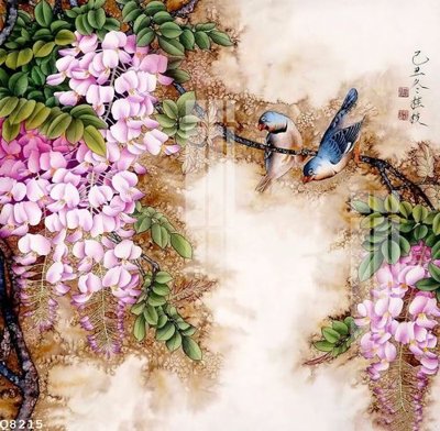 File tranh gốc in trần nhà File gốc in tranh tổng hợp Q8215 3D