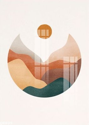 File tranh File gốc in tranh tổng hợp Q8609 (gốc) chủ đề thành phố