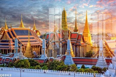 File tranh gốc in trần nhà File gốc in tranh tổng hợp Q8862 3D