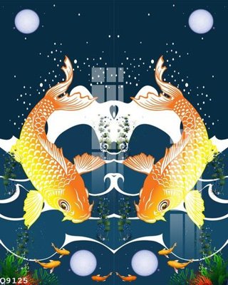 File in trần File gốc in tranh tổng hợp Q9125 (file gốc) hoa văn 3D