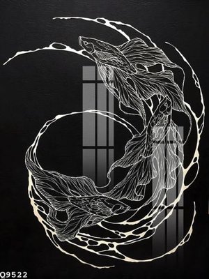 File in trần File gốc in tranh tổng hợp Q9522 (file gốc) hoa văn 3D