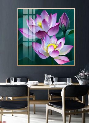 File gốc Tranh cửu ngư quần hội sen cá S1243 (in mica) làm quà tặng