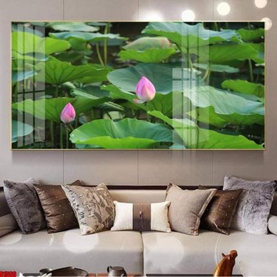 Download file gốc File tranh hoa sen S1503 (in lụa) tranh 3D