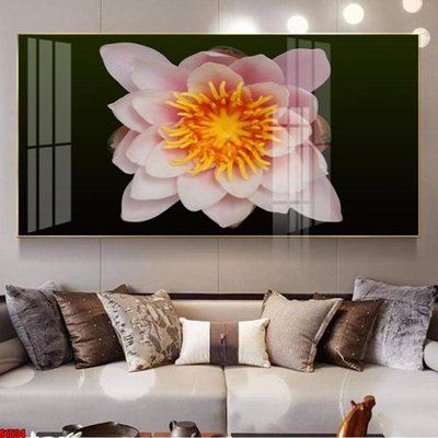 File tranh File tranh hoa sen S1534 (gốc) phong cách tối giản