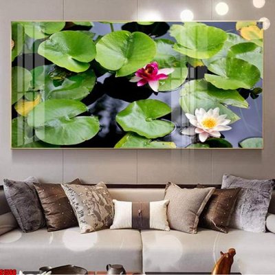 File gốc File tranh hoa sen S1566 (phong cách) cổ điển