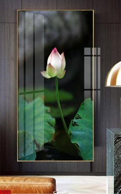 Download file gốc File tranh hoa sen S1631 (in lụa) cao cấp