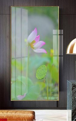 File tranh File tranh hoa sen S1635 (bản gốc) treo quán cafe