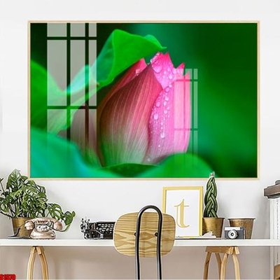 File gốc File tranh hoa sen S1970 (ảnh chi tiết) để in trần