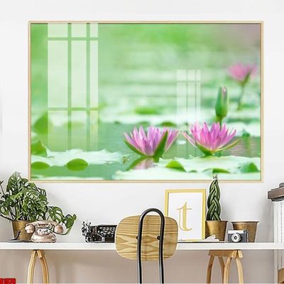 File in trần File tranh hoa sen S1976 (bản gốc 3D) sống động