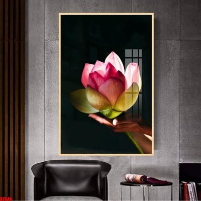 File gốc File tranh hoa sen S2044 (in 3D) nghệ thuật