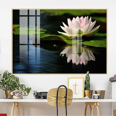 File gốc File tranh hoa sen S2075 (trang trí) cho phòng khách