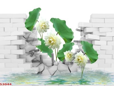 File gốc Tranh hoa sen cá cửu ngư quần hội S3044 (ảnh chi tiết) để in ấn