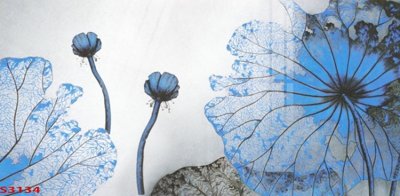 File tranh Tranh hoa sen cá cửu ngư quần hội S3134 (bản gốc) treo tường