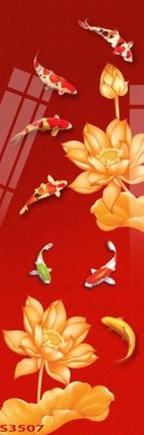 Tệp tin gốc Tranh hoa sen cá cửu ngư quần hội S3507 (chất lượng) Tranh hoa sen cá cửu ngư quần hội S3507