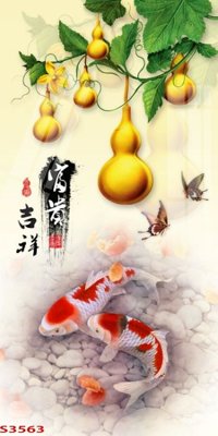 File tranh ảnh gốc Tranh hoa sen cá cửu ngư quần hội S3563 dùng cho in khổ lớn