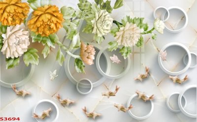 Tải file Tranh hoa sen cá cửu ngư quần hội S3694 (ảnh gốc) in gạch 3D