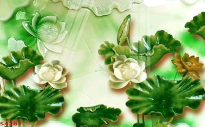 File tranh quảng cáo Tranh hoa sen cá cửu ngư quần hội S4281 (download file gốc)