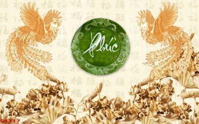 File in trần Tranh hoa sen cá cửu ngư quần hội S4317 (bản gốc) trời sao