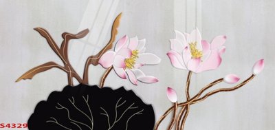 Tải file gốc Tranh hoa sen cá cửu ngư quần hội S4329 (in bạt) quảng cáo