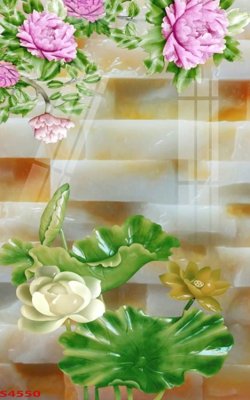 Tải file Tranh hoa sen cá cửu ngư quần hội S4550 (gốc) chủ đề hoa sen