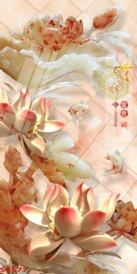 Tải file gốc Tranh hoa sen cá cửu ngư quần hội S4577 (để in lụa)