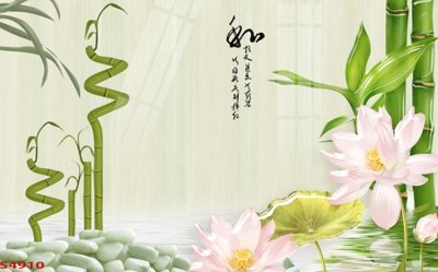 Ảnh gốc Tranh hoa sen cá cửu ngư quần hội S4910 (siêu chi tiết) để in ấn