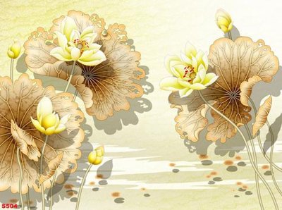 Tải file tranh Tranh cửu ngư quần hội sen cá S504 (gốc) tại Filetranh.com