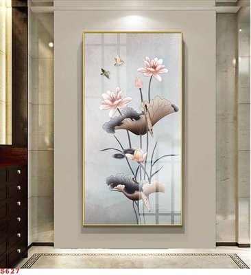 Download file tranh Tranh cửu ngư quần hội sen cá S627 (file gốc PSD)