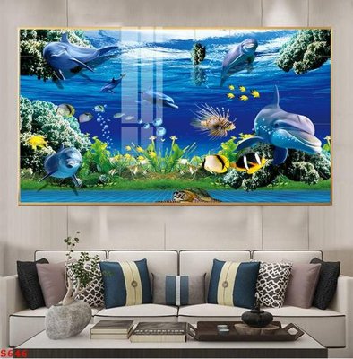 Tải file Tranh cửu ngư quần hội sen cá S646 (gốc) in ấn ngay lập tức