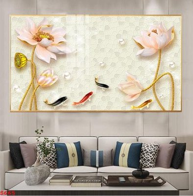 Tệp tin gốc Tranh cửu ngư quần hội sen cá S665 (dùng cho in ấn) chuyên nghiệp