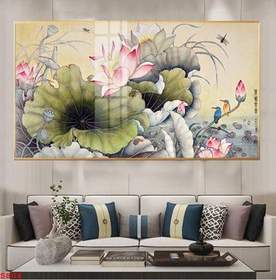 Tải về file gốc Tranh cửu ngư quần hội sen cá S804 (chuẩn in ấn)