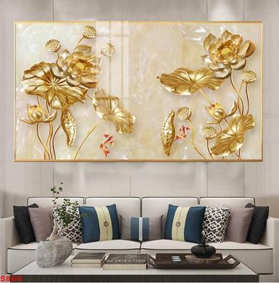 File gốc Tranh cửu ngư quần hội sen cá S860 (bản quyền) cho in ấn