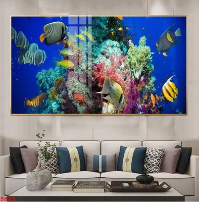 File gốc Tranh cửu ngư quần hội sen cá S883 (in mica) cắt laser