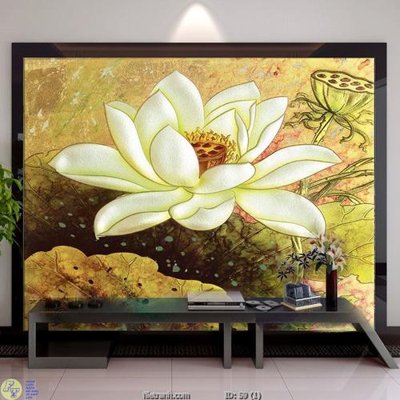 Mua file gốc Tranh cửu ngư quần hội sen cá S9 (PSD) tại Filetranh.com